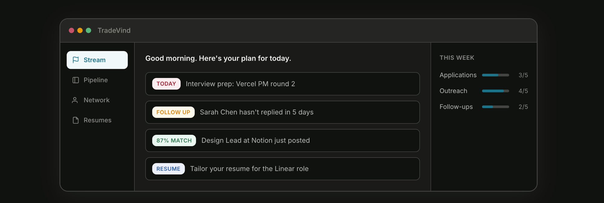 TradeVind screenshot